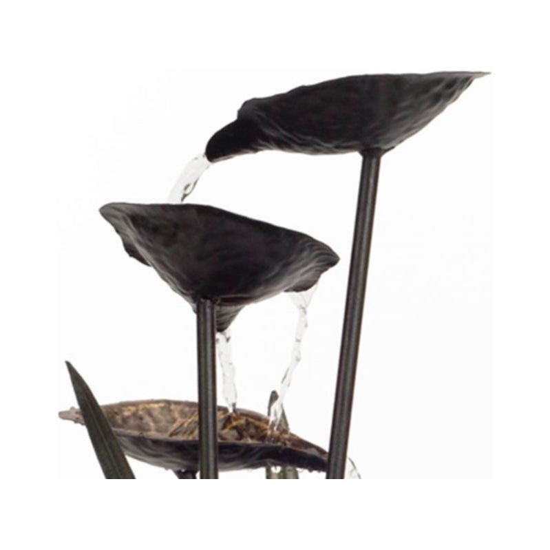 Lotus Leaf Fountain 22"H Metal from Melrose International - FREE SHIPPING & $149.