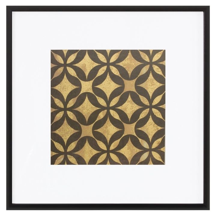 Geometric Print (Set/4) 20"SQ Paper/Glass/Plastic, 88522 from Melrose International-$149. & FREE SHIPPING
