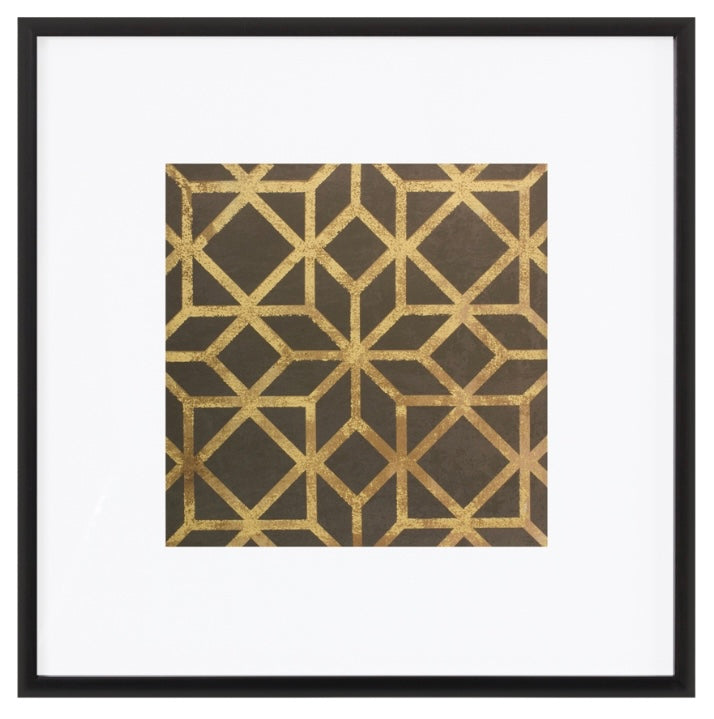 Geometric Print (Set/4) 20"SQ Paper/Glass/Plastic, 88522 from Melrose International-$149. & FREE SHIPPING
