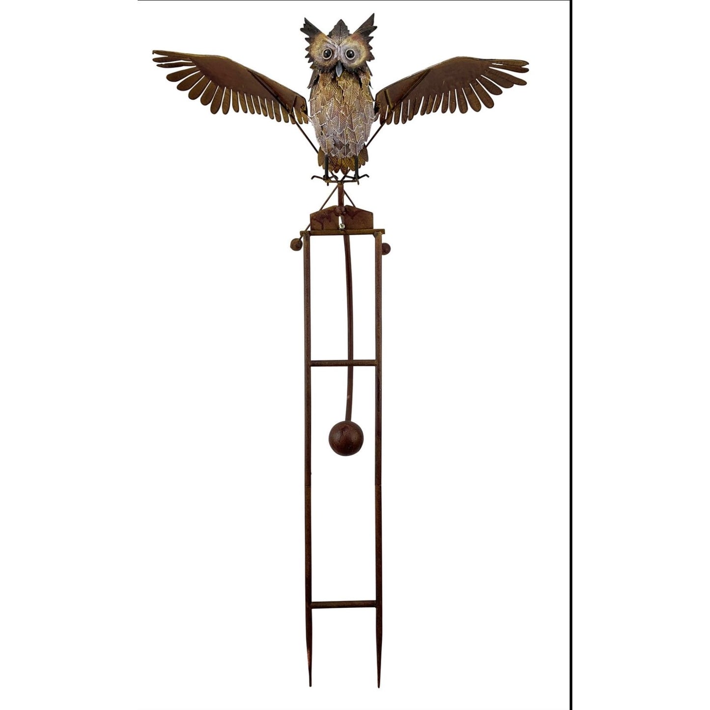 Another image of large rocker owl with open wings