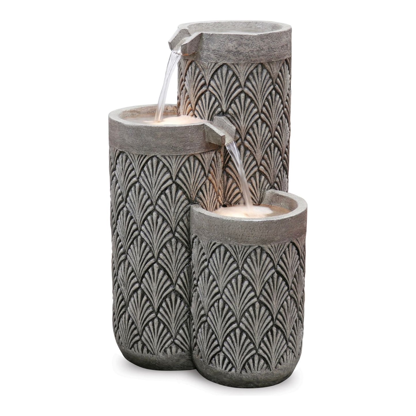 Stone Cascading Bowl Fountain 25.5"H from Melrose International 88641 - FREE SHIPPING - $262
