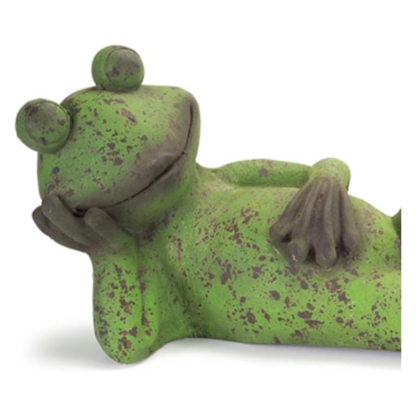 Weathered Stone Laying Frog Garden Statue 38"L from Melrose International 62343 -$149 with FREE SHIPPING