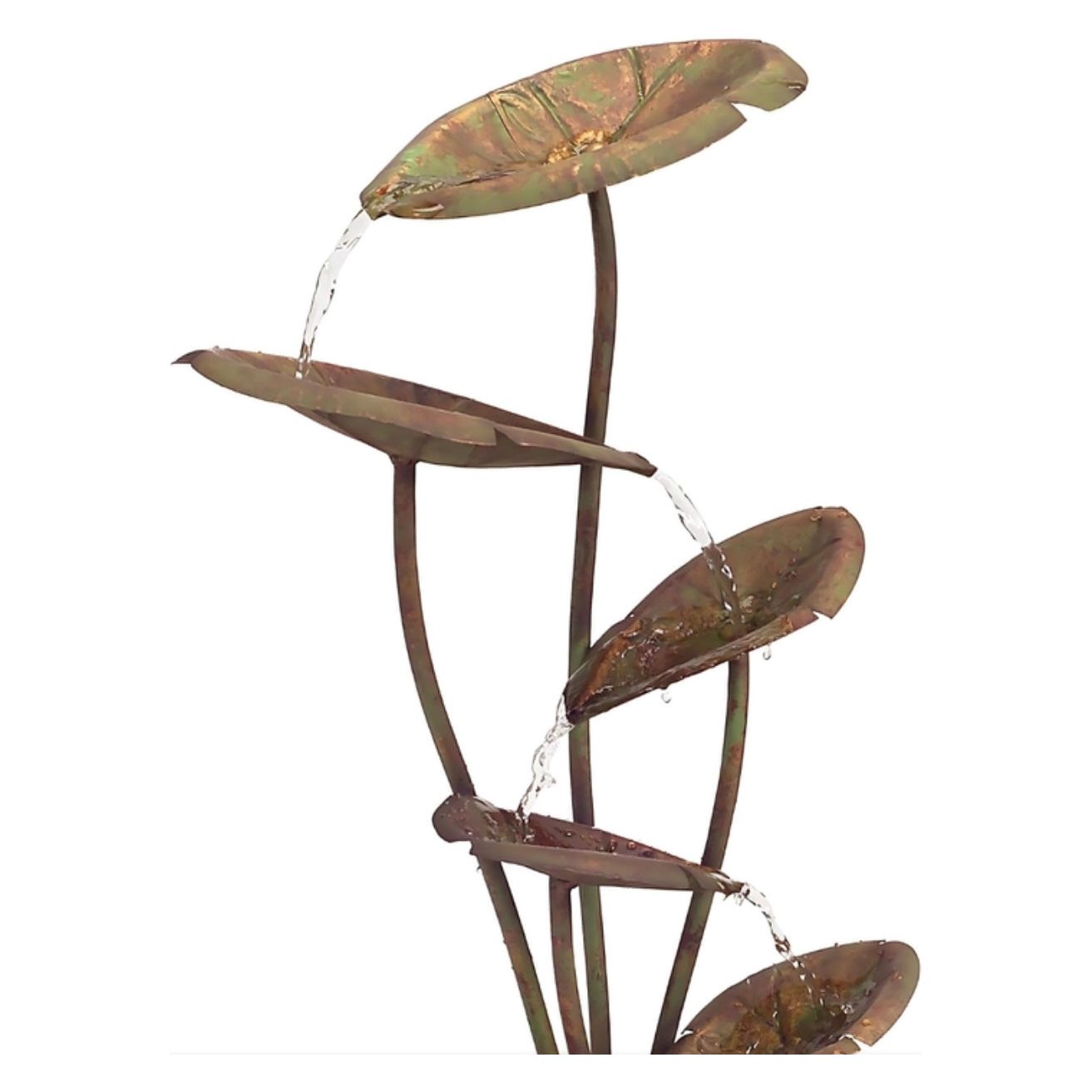 Bronze Metal Lotus Fountain w/UL Pump 30.5"H Metal from Melrose International 66295 - FREE SHIPPING & $139.