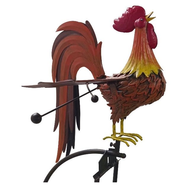 Closeup of small rooster rocker