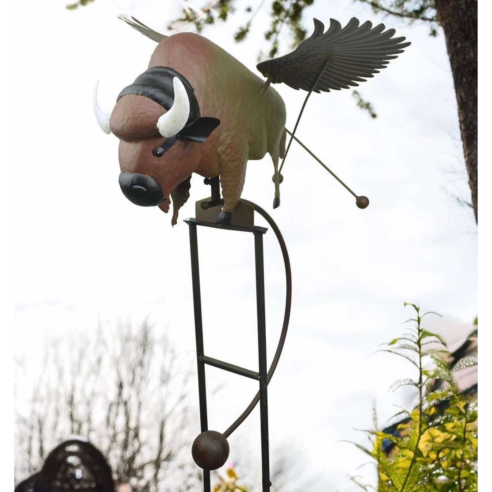 Winged bison rocker