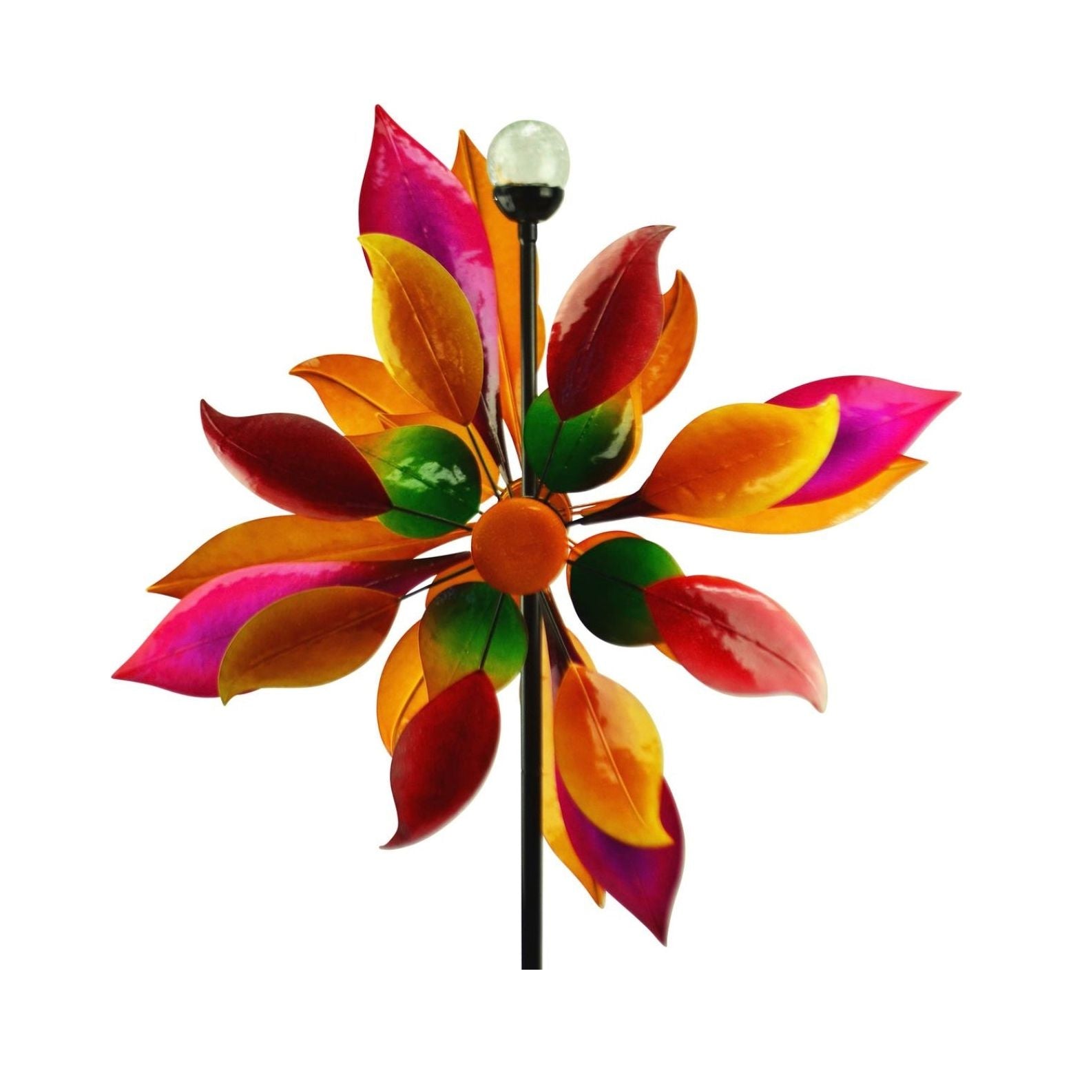 Closeup of Solar Spinner with bright colors