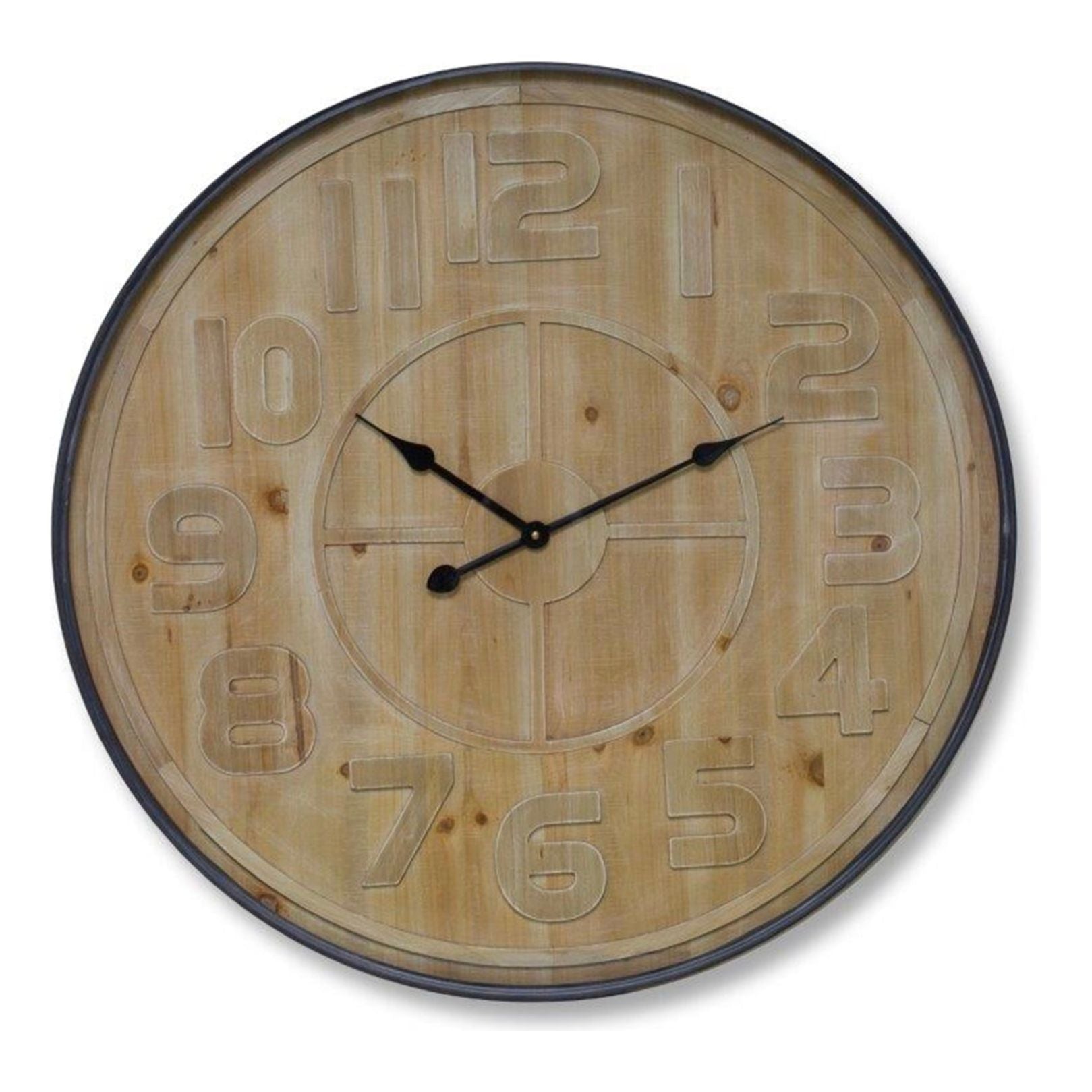 Oversized wooden clock